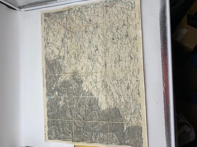 Pinerolo. Quadro d'unione della Gran Carta degli Stati sardi in terraferma divisa in fogli 91 alla scala di 1/50.000 pubblicata dal Corpo Reale di Stato Maggiore nell'anno 1852